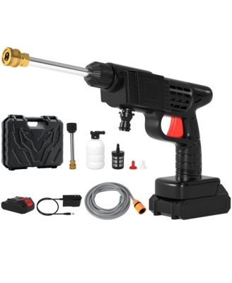 Topteng 24V Cordless Pressure Washer – 380 PSI with 2 Batteries and Tool Box for Car and Garden
