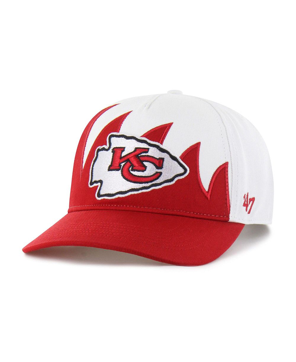 Мужская белая кепка 47 Brand Kansas City Chiefs Jagged Hitch Adjustable