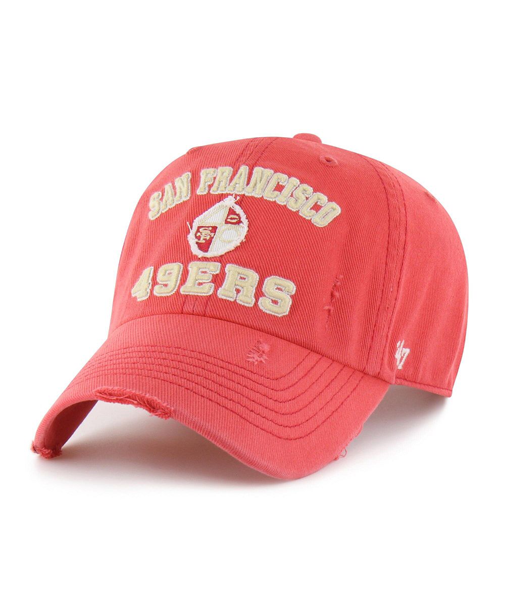 Мужская кепка '47 Brand Red San Francisco 49ers Seymoore Clean Up Adjustable