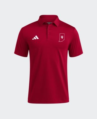 Men's adidas Crimson Indiana Hoosiers Ultimate 365 Solid Polo