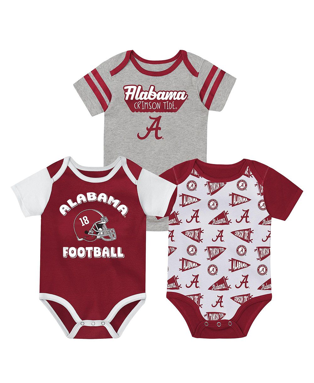Outerstuff Детский набор из 3-х боди Crimson Alabama Crimson Tide Star Player