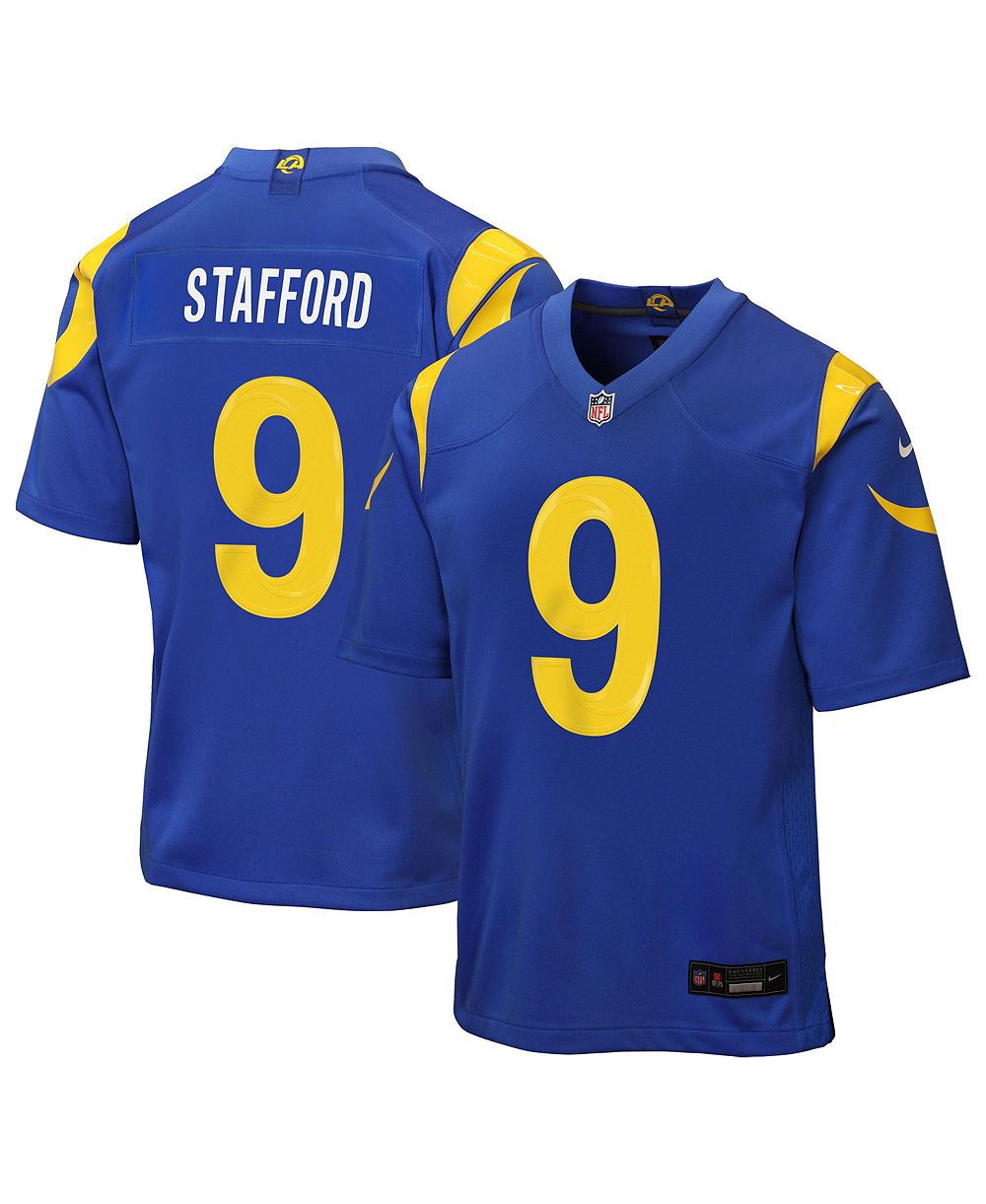 Детская джерси Nike Matthew Stafford Royal Los Angeles Rams Team Game для мальчиков и девочек