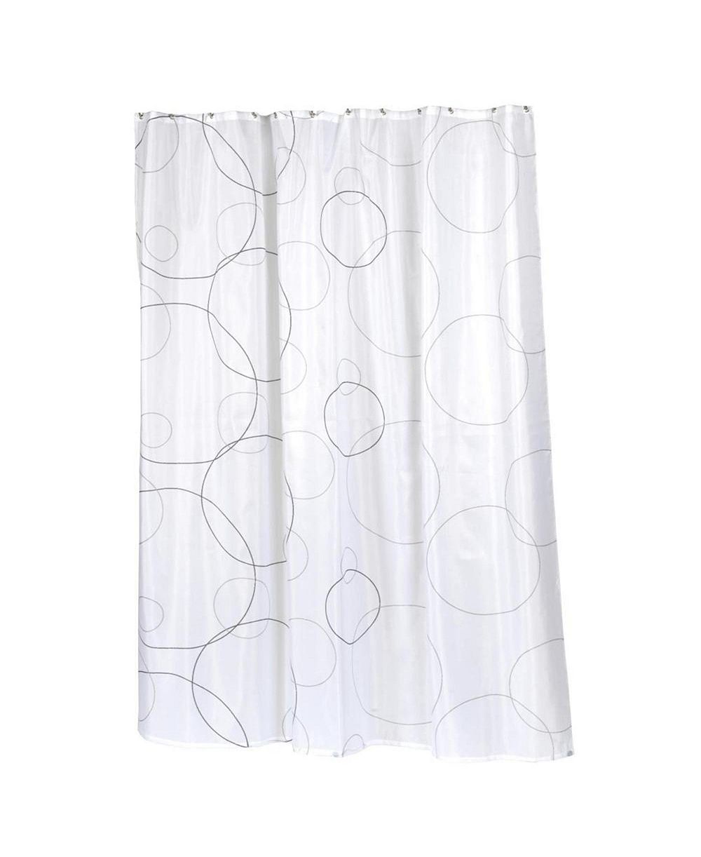 Carnation Home Fashions Ava Fabric Shower Curtain
