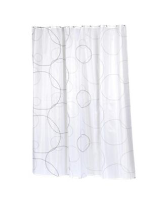 Carnation Home Fashions Ava Fabric Shower Curtain