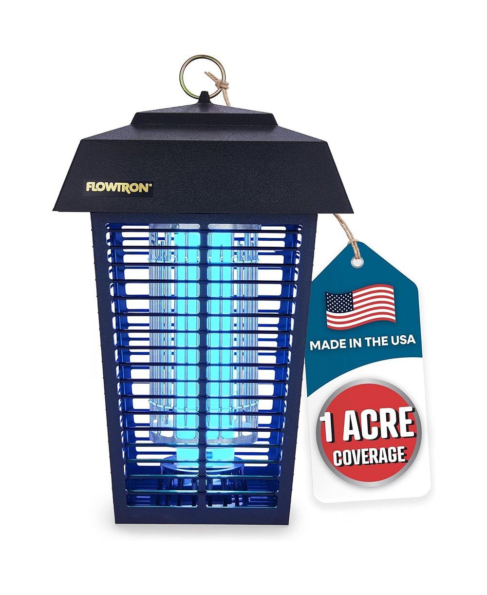 Электрический уничтожитель насекомых Flowtron Bug Zapper, ловушка для комаров с покрытием 1 акр