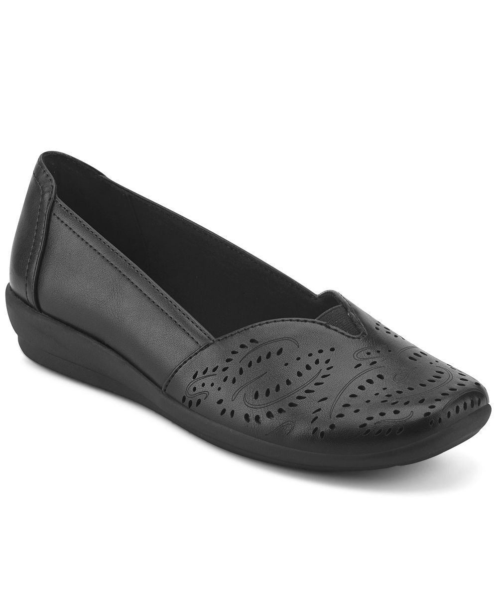 Easy Spirit Women's Anika Perforated Slip-On Flats
