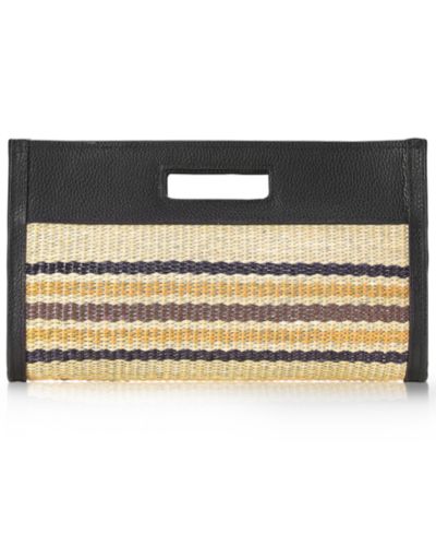 Средний клатч GiGi New York Remy Raffia Handbag