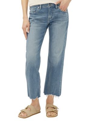 Silver Jeans Co. Женские джинсы Suki с высокой посадкой и широкими штанинами, Curvy-Fit