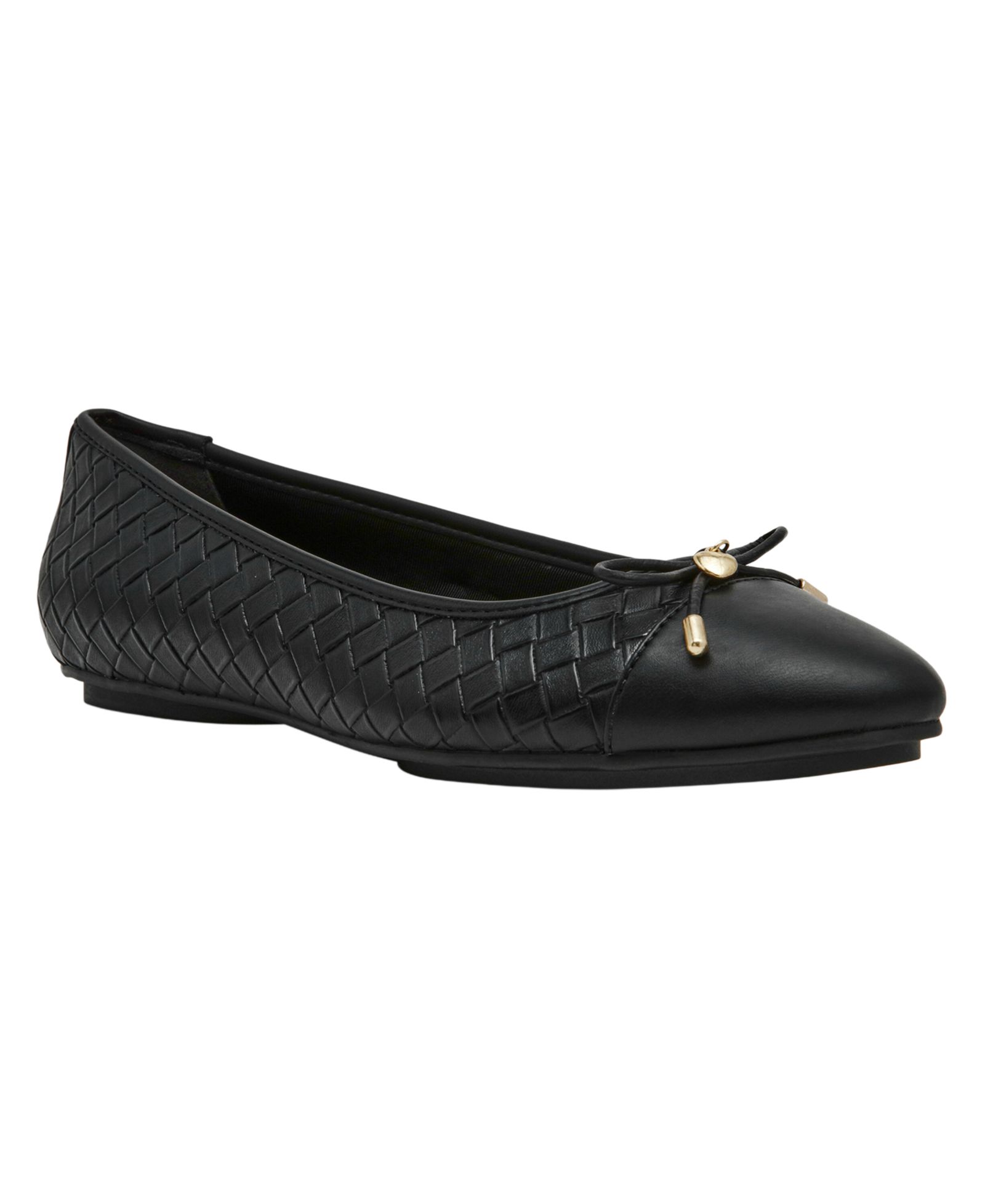 Anne Klein Women's Luci Woven Cap Toe Ballet Flats