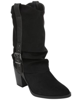 Black Faux Suede