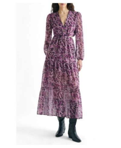 Scalpers Women's Midi Dress Print Slits