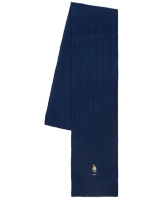 Мужской вязаный шарф Polo Ralph Lauren Litchfield Bear Cable Knit