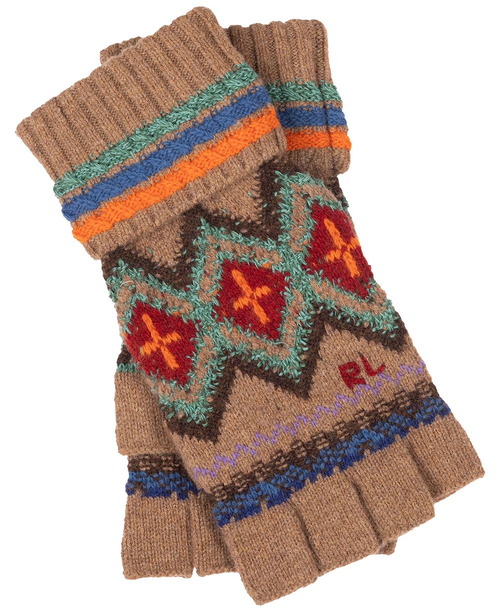 Мужские перчатки Polo Ralph Lauren Fairisle без пальцев