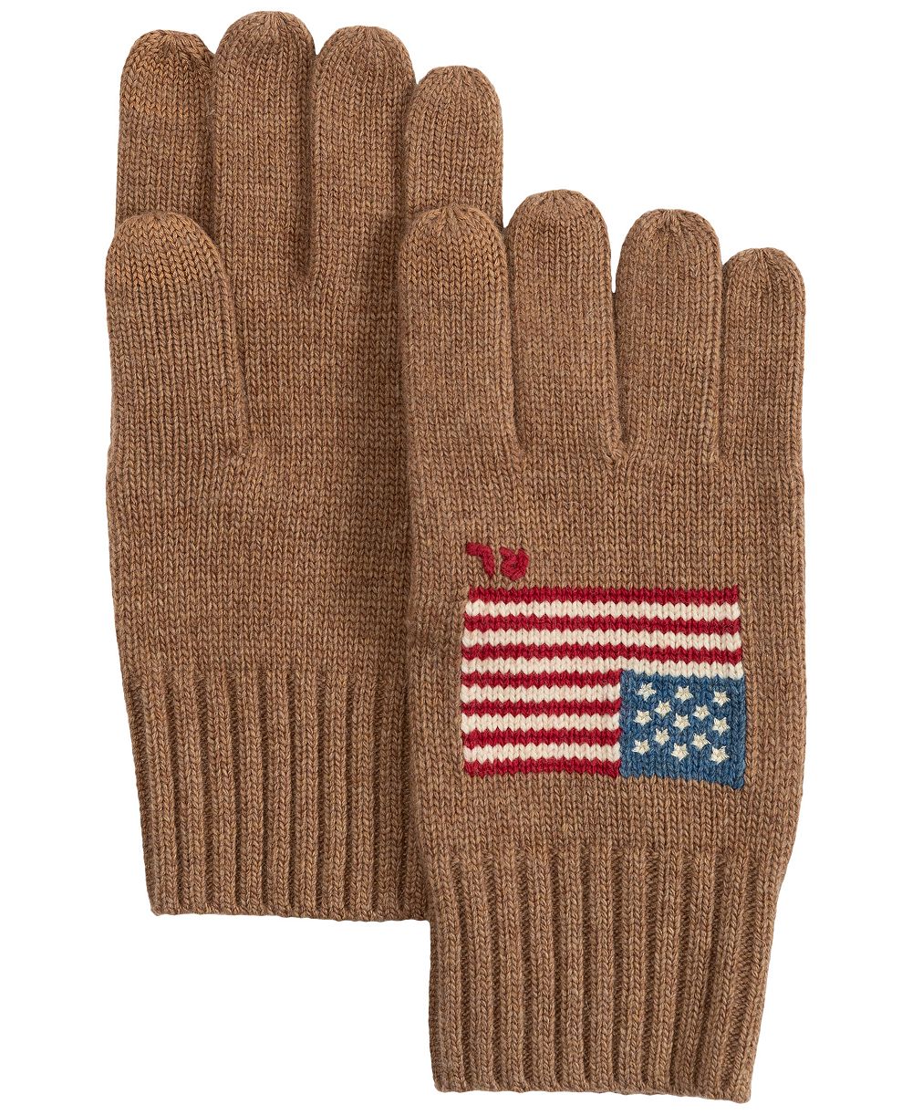 Polo Ralph Lauren Men's Wool Blend RL Flag Knit Gloves