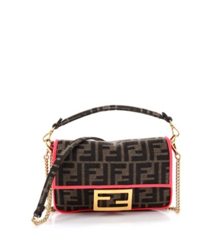 Мини-сумка Fendi Baguette NM Zucca Canvas, б/у