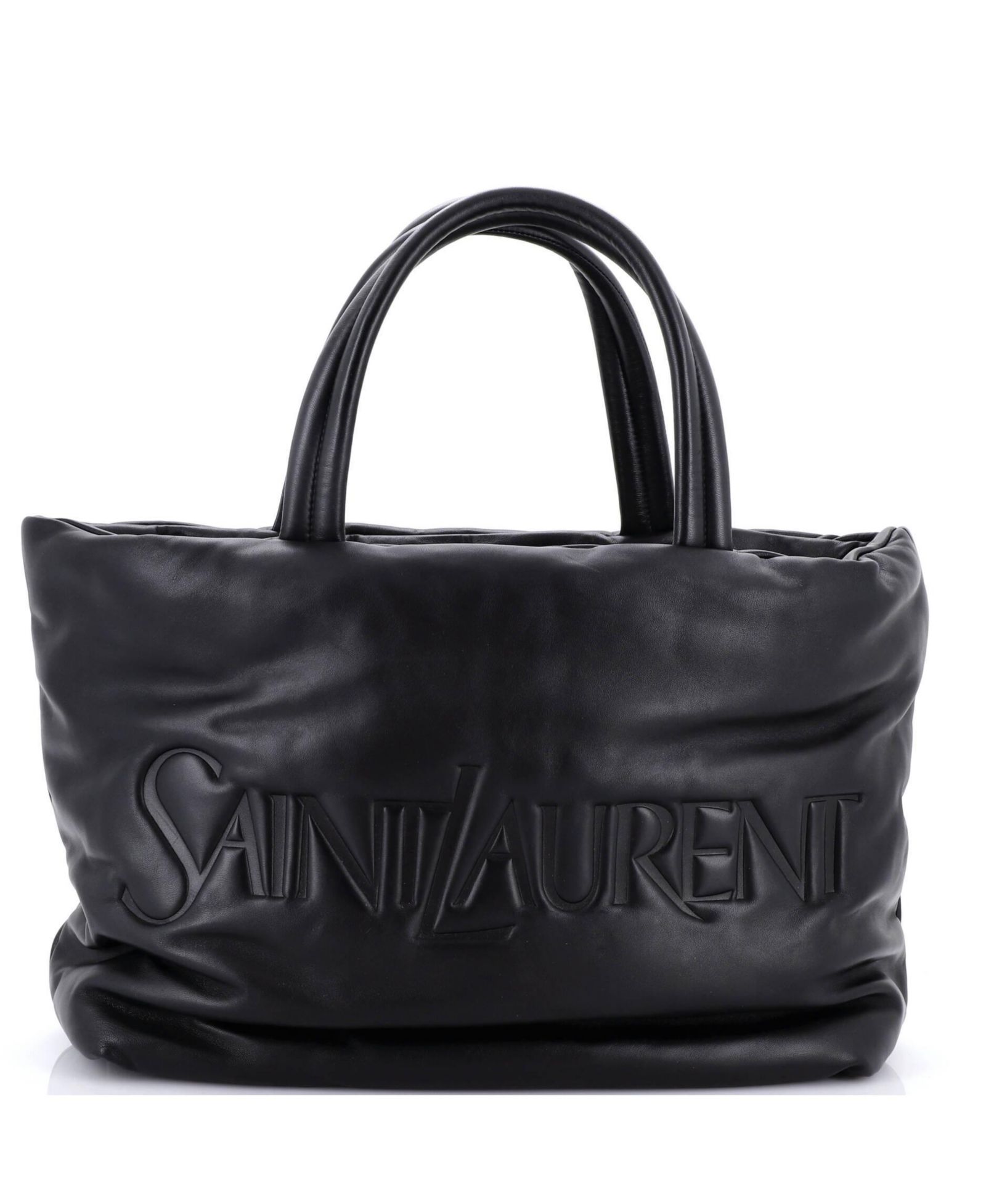 Pre-Owned Saint Laurent сумка тоут из мягкой кожи с тиснением логотипа