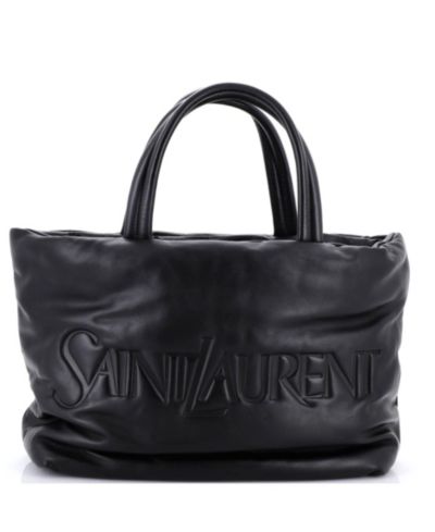 Pre-Owned Saint Laurent сумка тоут из мягкой кожи с тиснением логотипа