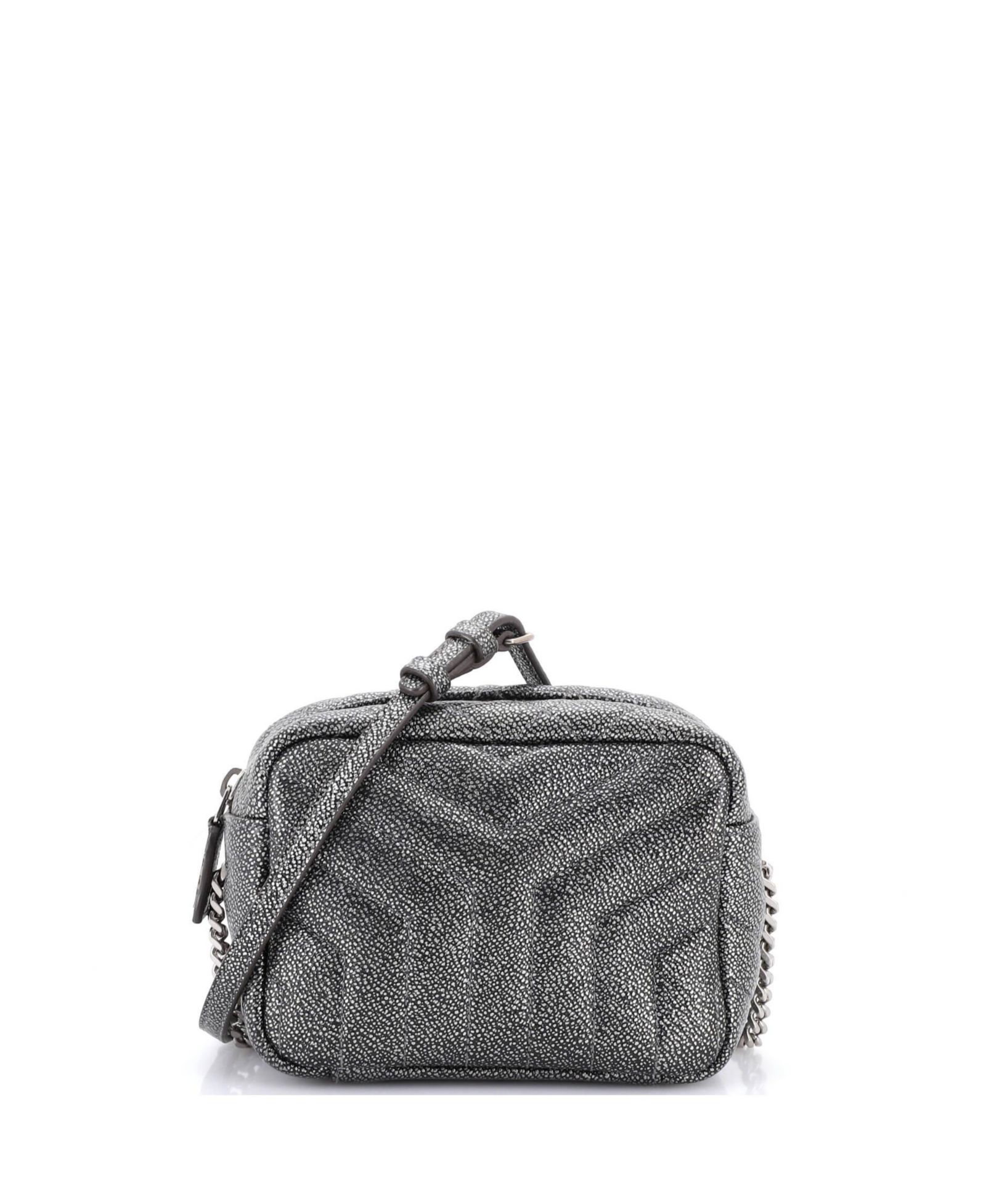 Pre-Owned Saint Laurent Mini LouLou Bowling Bag Matelasse Chevron Leather