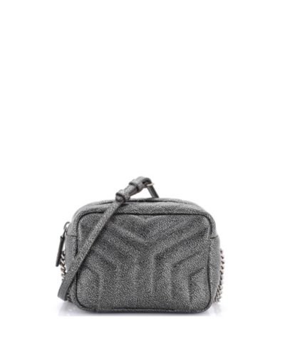 Б/у сумка Saint Laurent Mini LouLou Bowling Bag Matelasse Chevron из кожи