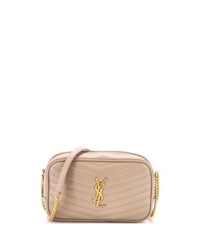 Pre-Owned Saint Laurent Mini Lou Camera Bag Matelasse Chevron Leather