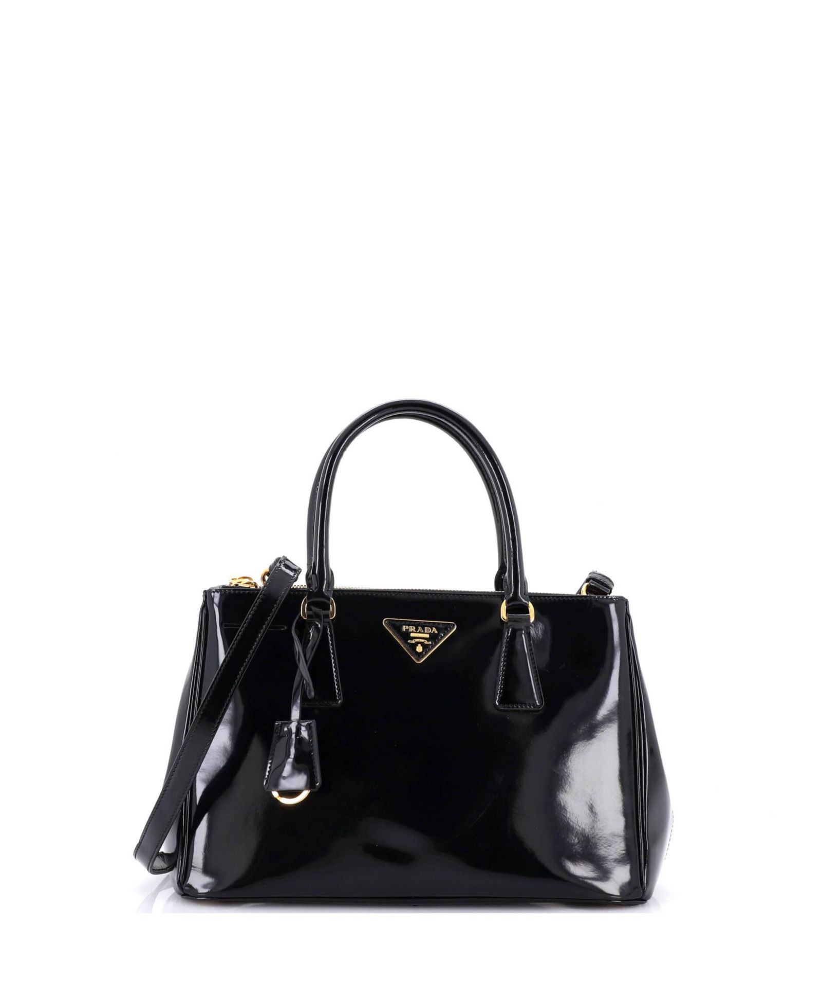 Б/у сумка Prada Small Double Zip Lux Spazzolato Leather