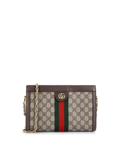 Брендовая сумка через плечо Gucci Small Ophidia, полотно GG Coated Canvas