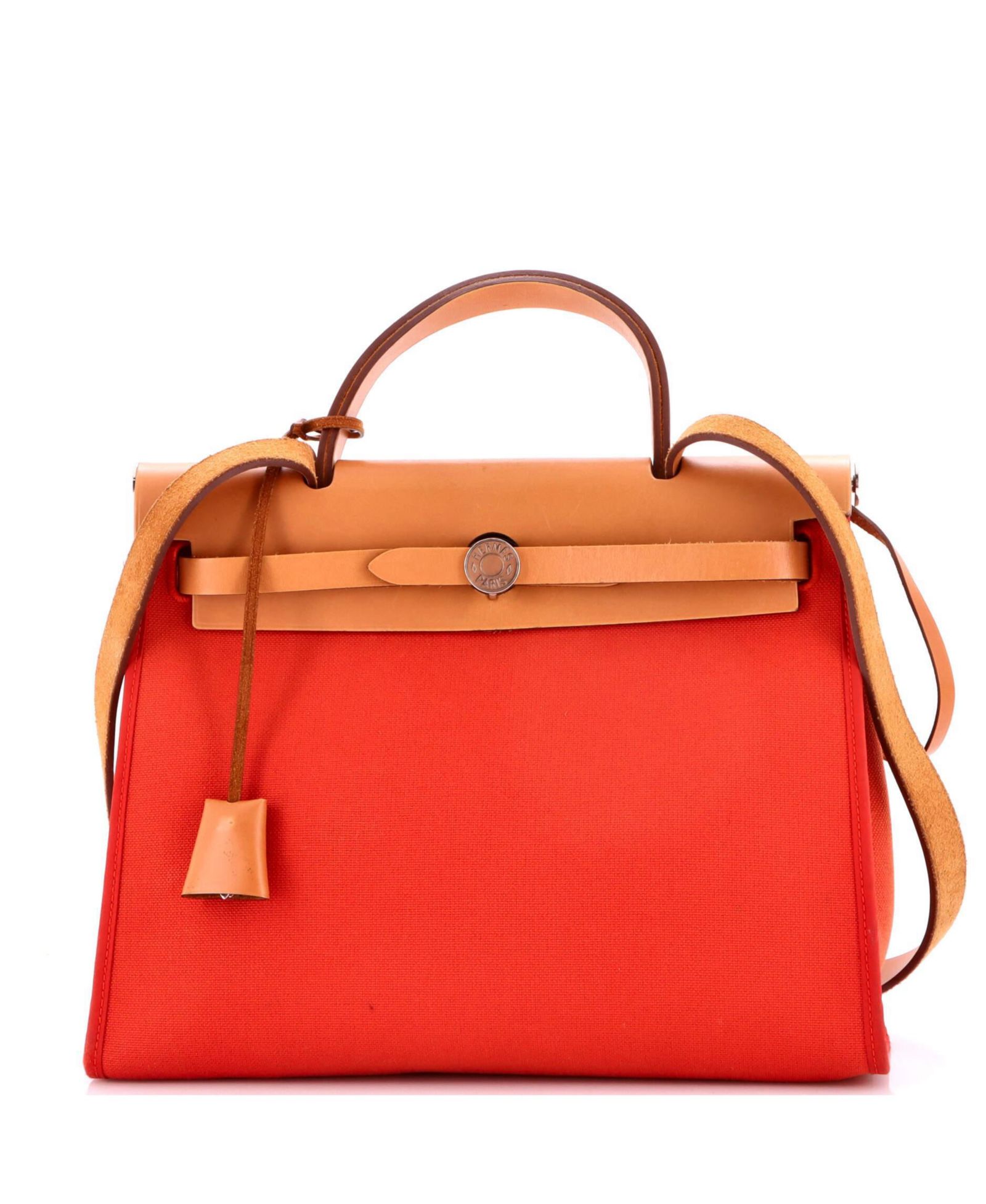 Сумка Hermes 31 Herbag Zip кожа и канвас б/у