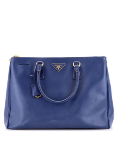 Pre-Owned Prada Large Double Zip Lux Tote Saffiano Leather
