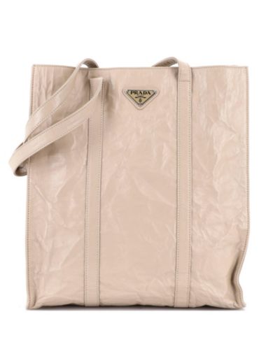 Pre-Owned Prada Medium Shopper Tote Nappa Antique
