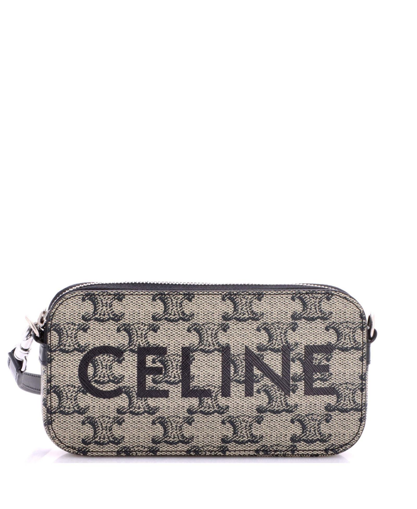 Pre-Owned Celine Horizontal Pouch Crossbody Bag Logo Triomphe Coated Canvas