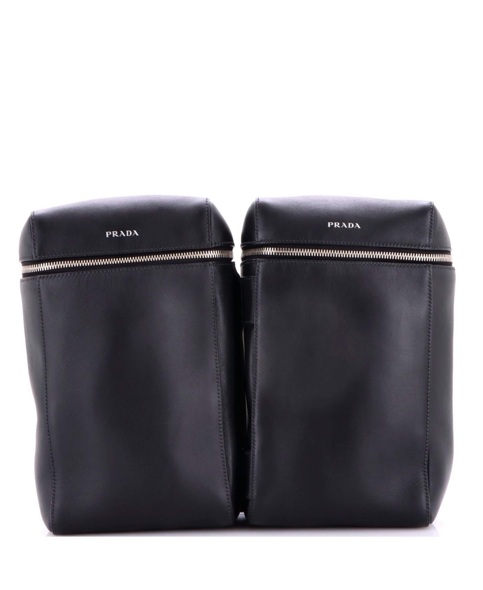 Pre-Owned Prada Twin Pocket Backpack Leather