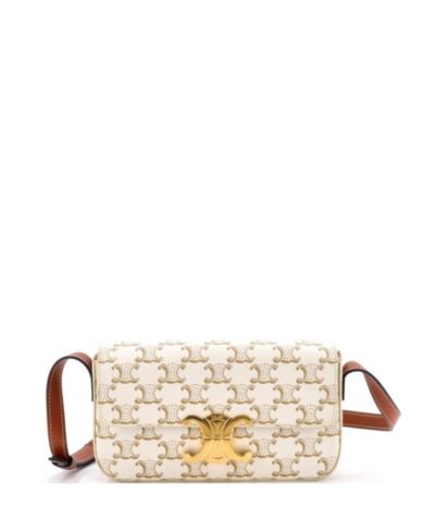 Сумка через плечо Pre-Owned Celine Triomphe Coated Canvas