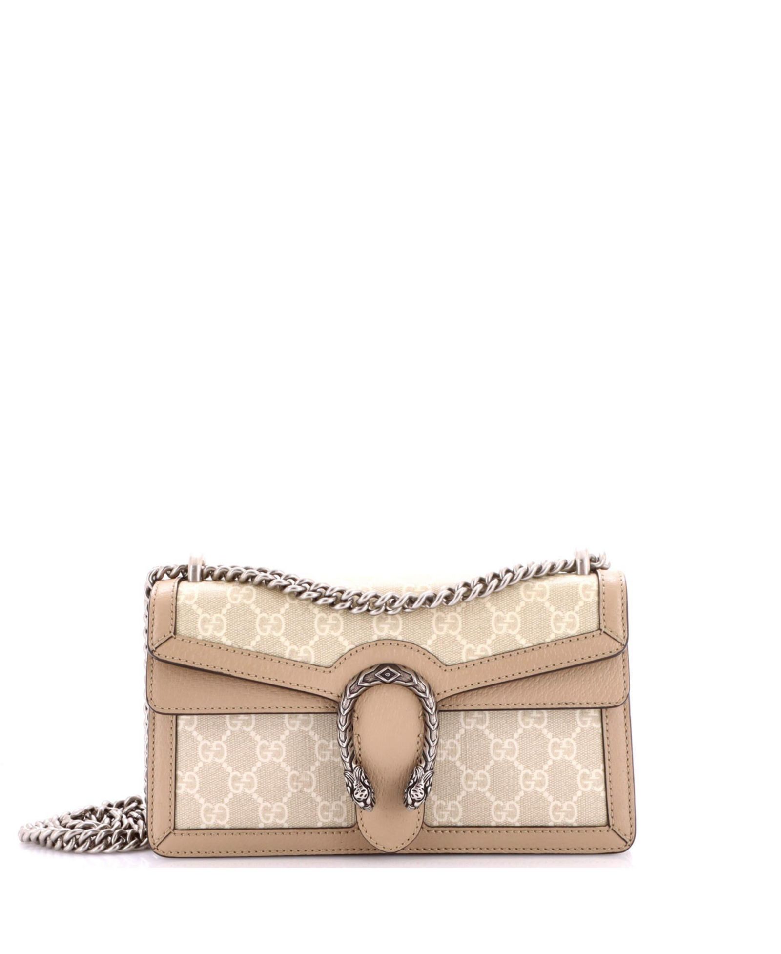 Pre-Owned Gucci Small Dionysus Bag GG Coated Canvas with Leather