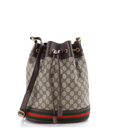 Pre-Owned Gucci Medium Ophidia Bucket Bag GG Coated Canvas