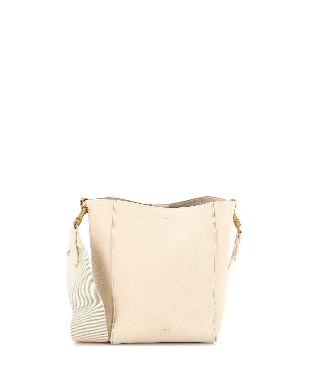Б/у кожаная сумка Celine Small Sangle Seau из телячьей кожи