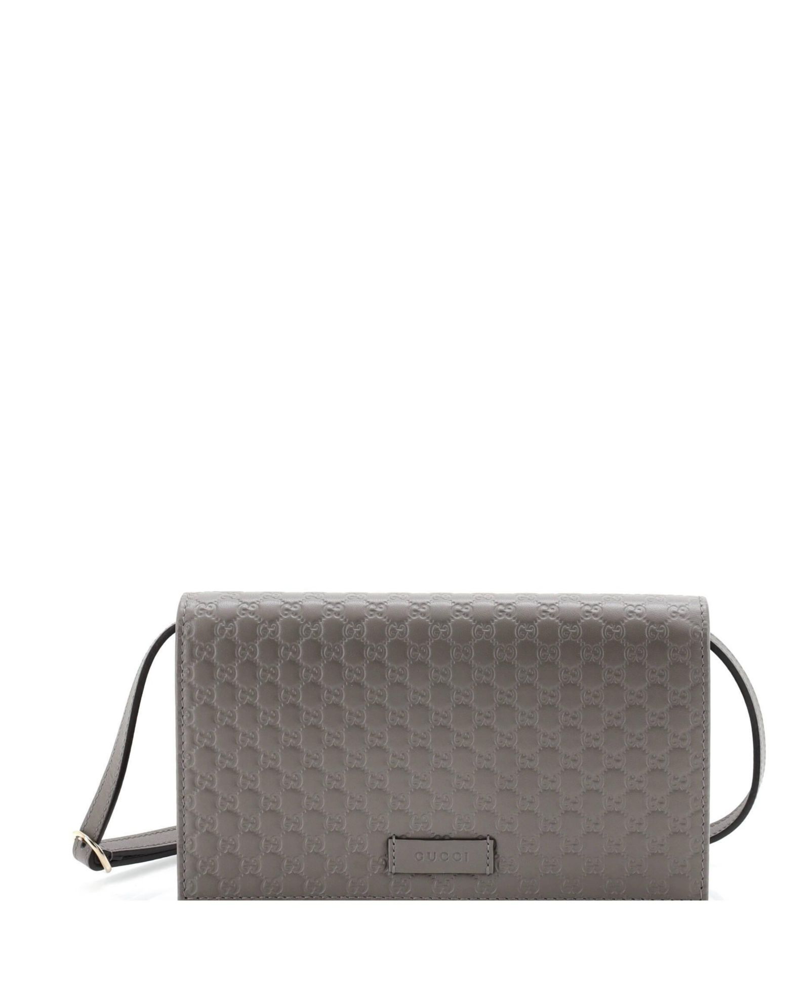 Pre-Owned Gucci Wallet on Strap Microguccissima Leather