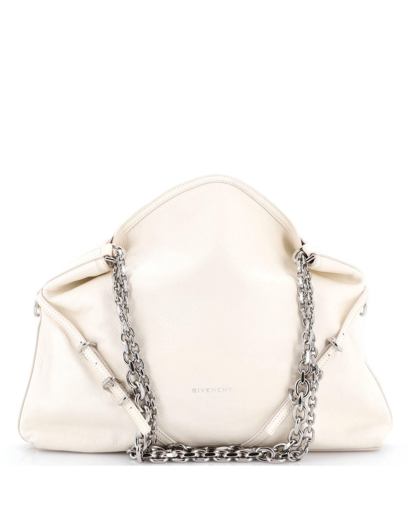 Pre-Owned Givenchy Medium Voyou Chain Shoulder Bag Leather