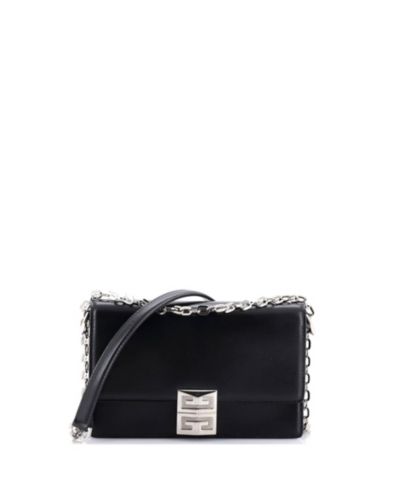 Pre-Owned Givenchy Small 4G Chain Crossbody Bag Leather