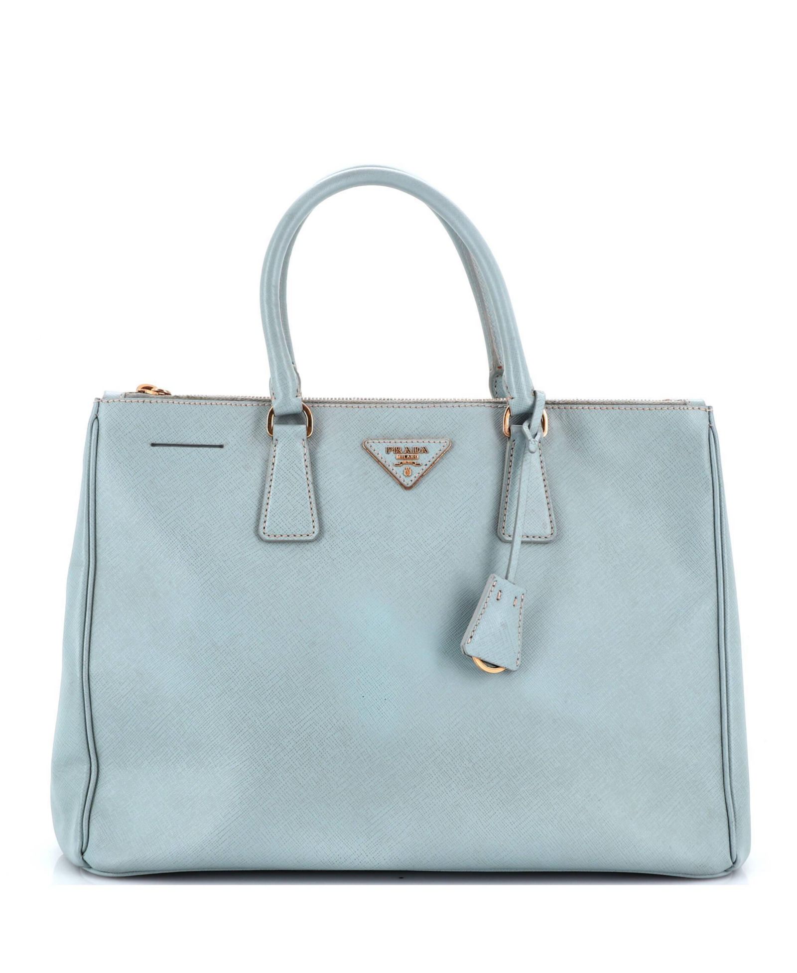 Б/у сумка тоут Prada Large Double Zip Lux Saffiano Leather