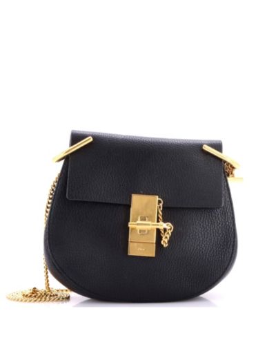 Pre-Owned Chloe Mini Drew Crossbody Bag Leather