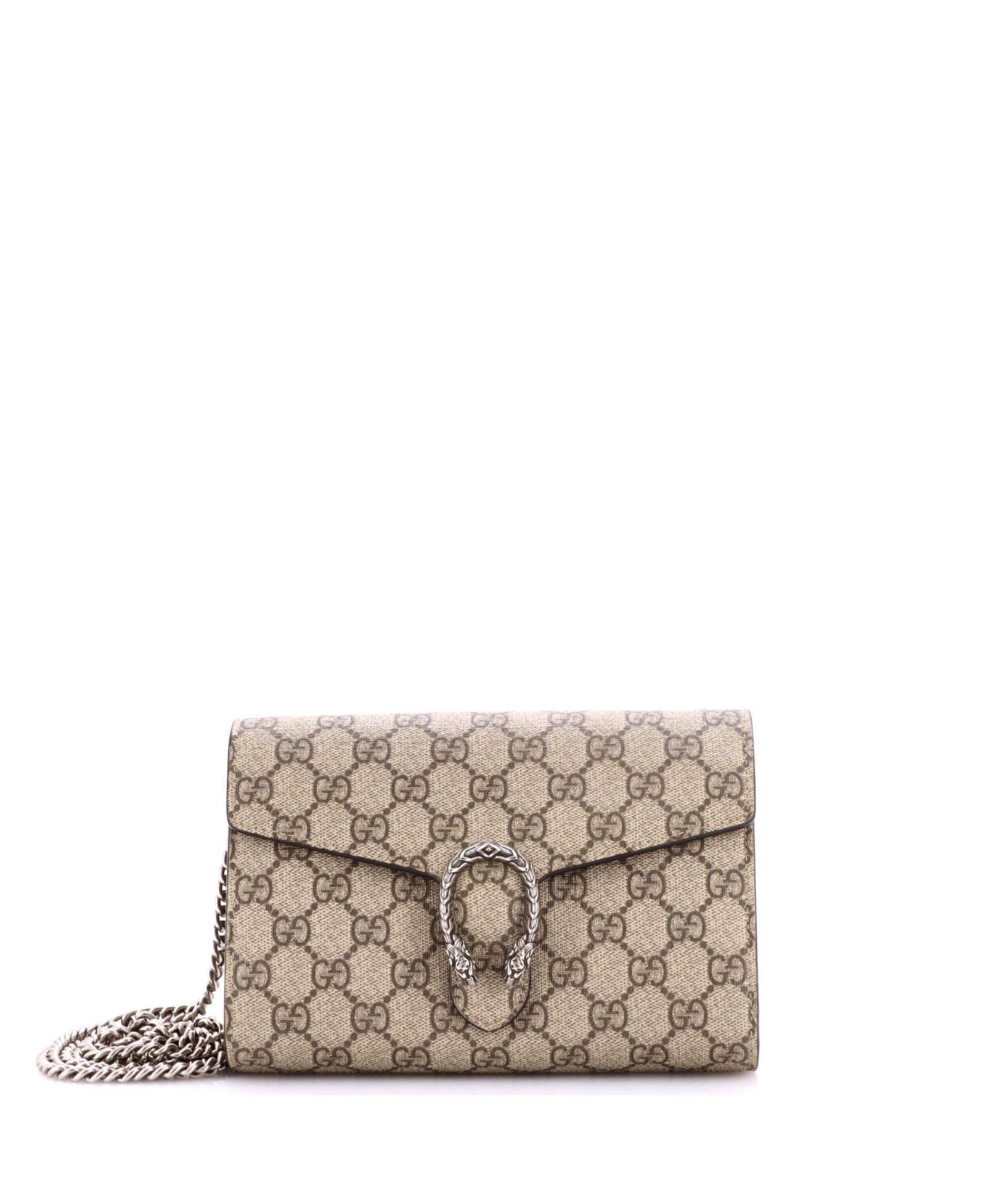 Pre-Owned Gucci кошелек Dionysus Chain из полотняного канваса GG