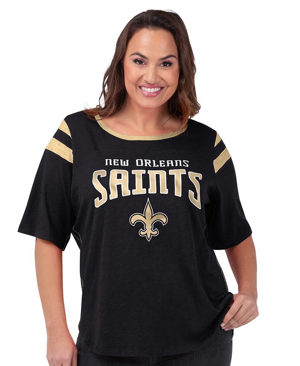 Женская футболка G-III 4Her by Carl Banks New Orleans Saints Linebacker, Plus Size, черная