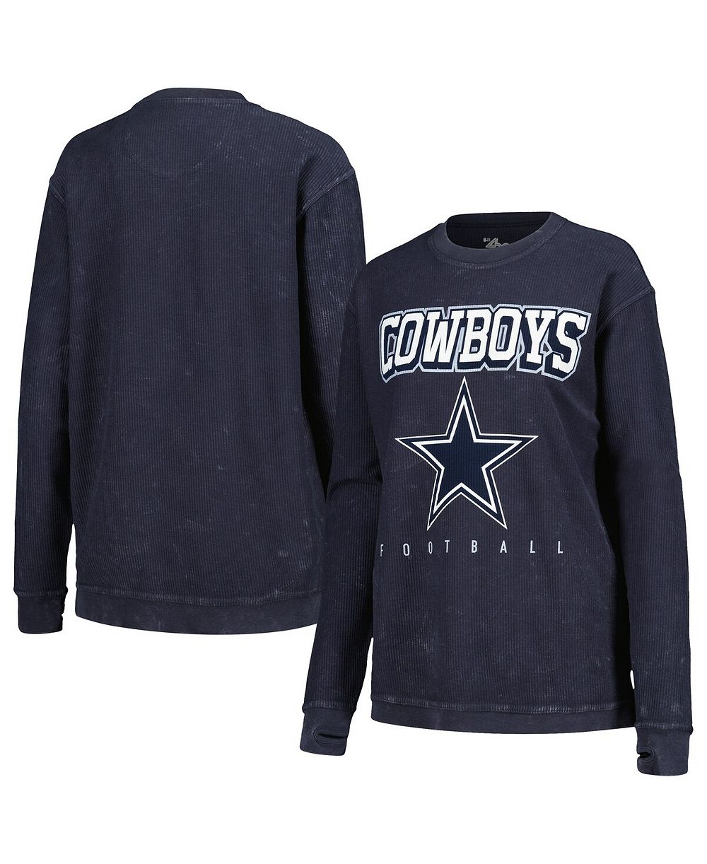 Женская свитшот G-III 4Her by Carl Banks Navy Dallas Cowboys Comfy Cord Pullover