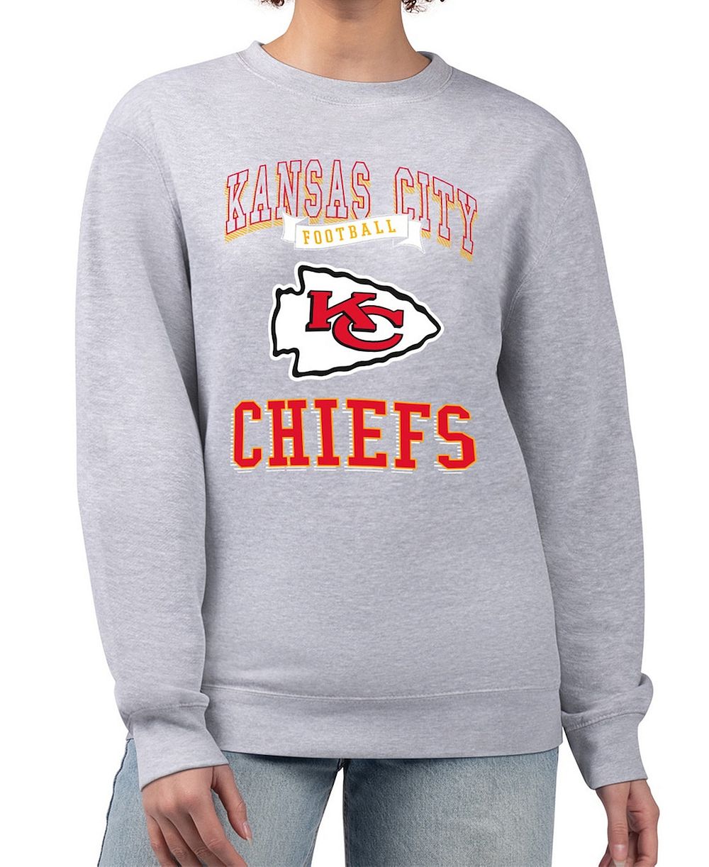 Женская толстовка G-III 4Her by Carl Banks Heather Gray Kansas City Chiefs