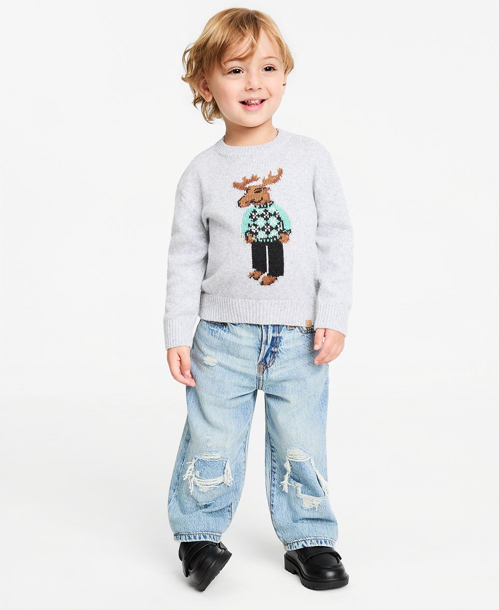 abercrombie kids Детский джемпер Moose Graphic для малышей 2T-5T