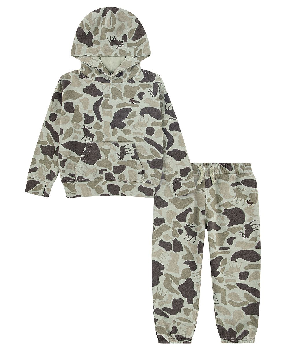Детский комплект abercrombie kids: худи и брюки 2-Piece Set для малышей 2T-5T