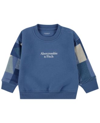 abercrombie kids Baby Boys' Essential Patchwork Long-Sleeve Sweatshirt