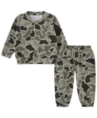 abercrombie kids Baby Boys' Long-Sleeve Sweatshirt and Pants, 2-Piece Set