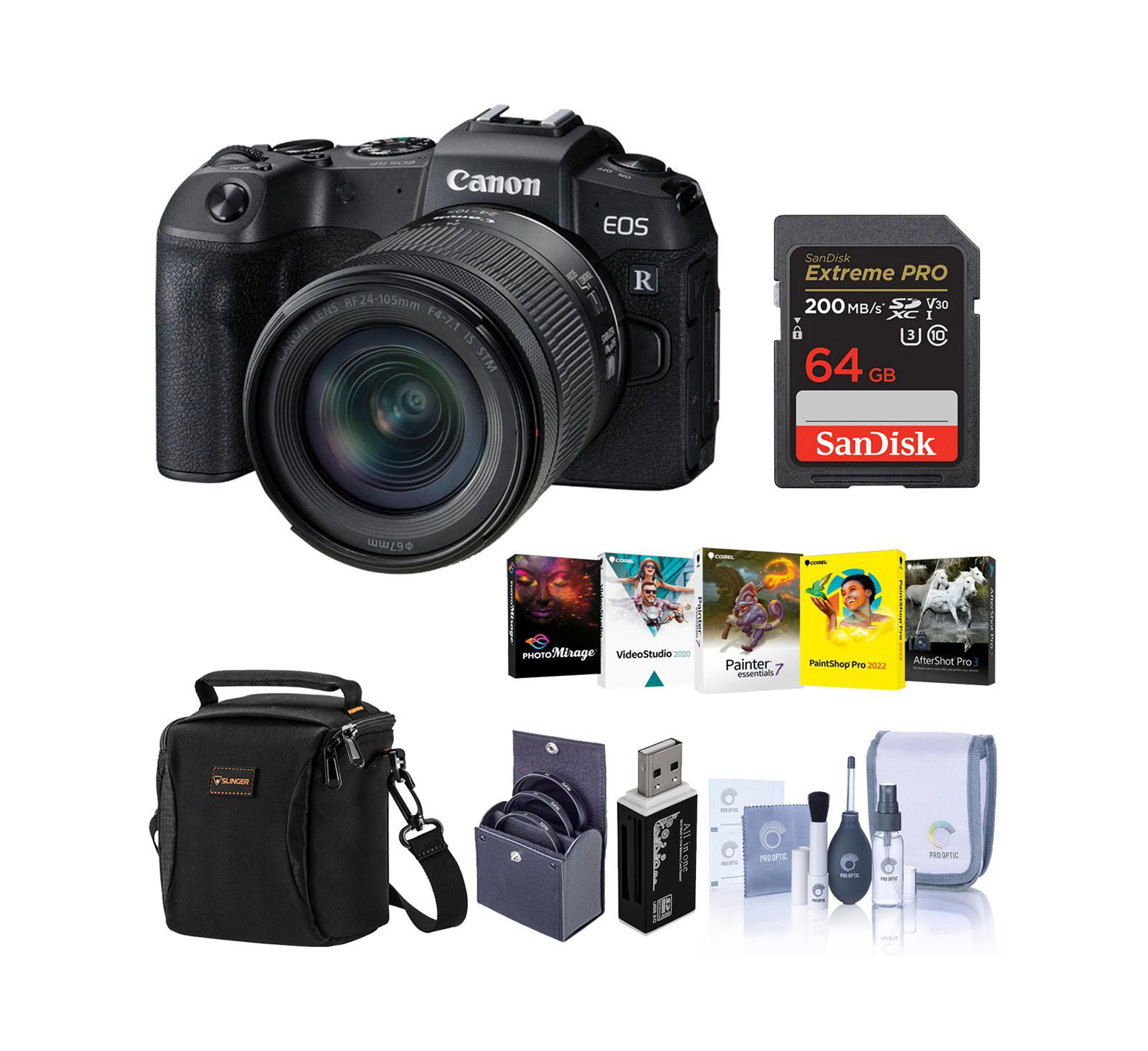 Canon EOS RP Camera w/RF 24-105mm F4-7.1 IS STM Lens  Included Value