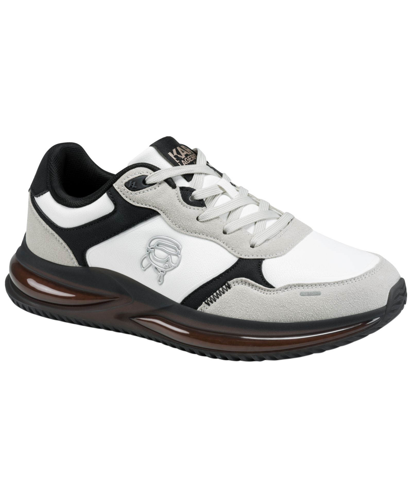Karl Lagerfeld Men's Nadir Mixed-Media Lace-Up Runner Sneakers